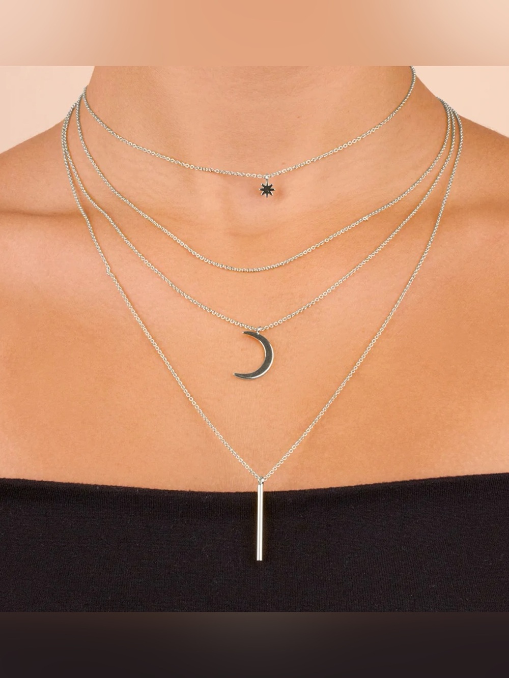 NWT! Sterling Forever Multi Strand Necklace